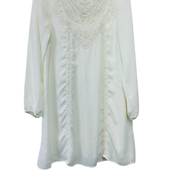 Wrangler Women's Long Sleeve Western Dress Cowboy Ivory - Size M - Picture 2 of 8